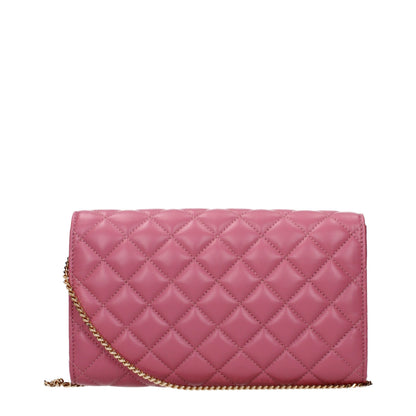 Versace Clutch aus Leder in Rosa