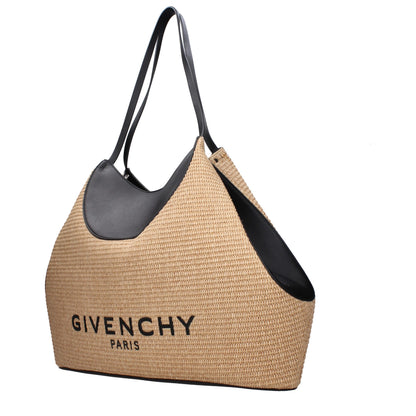 Givenchy Schultertasche aus Raffia in Beige