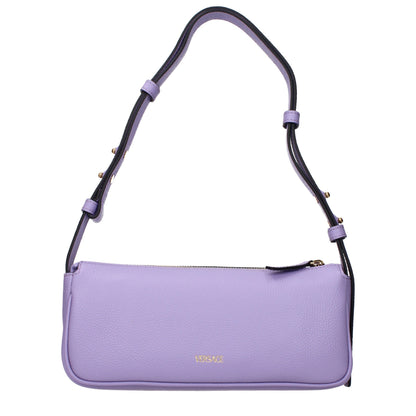 Versace Schultertasche aus Leder in Violett