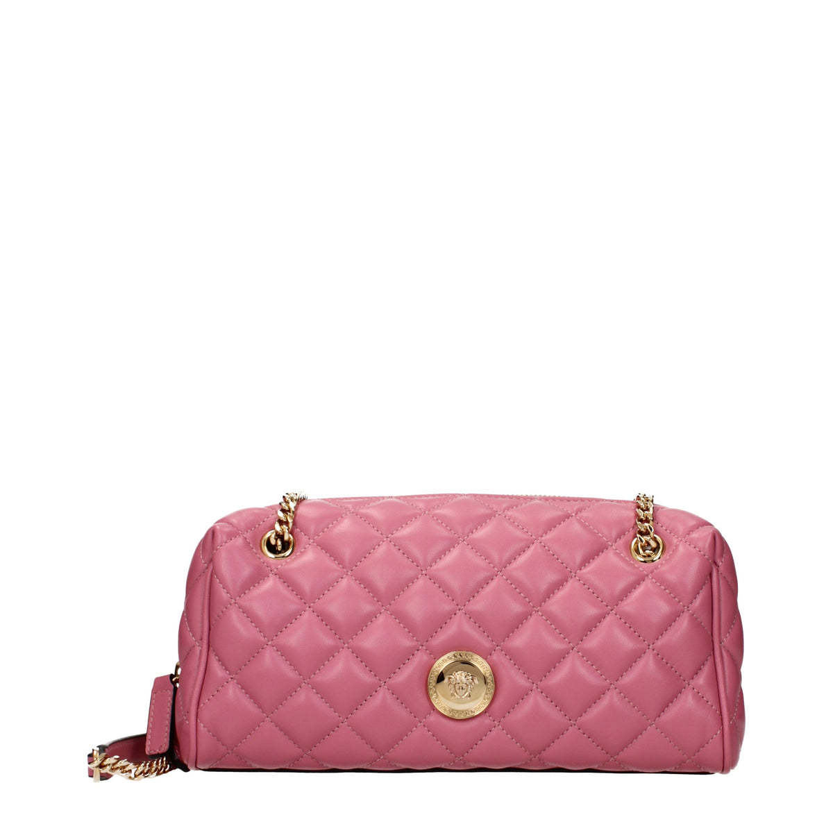 Versace Schultertasche aus Leder in Rosa