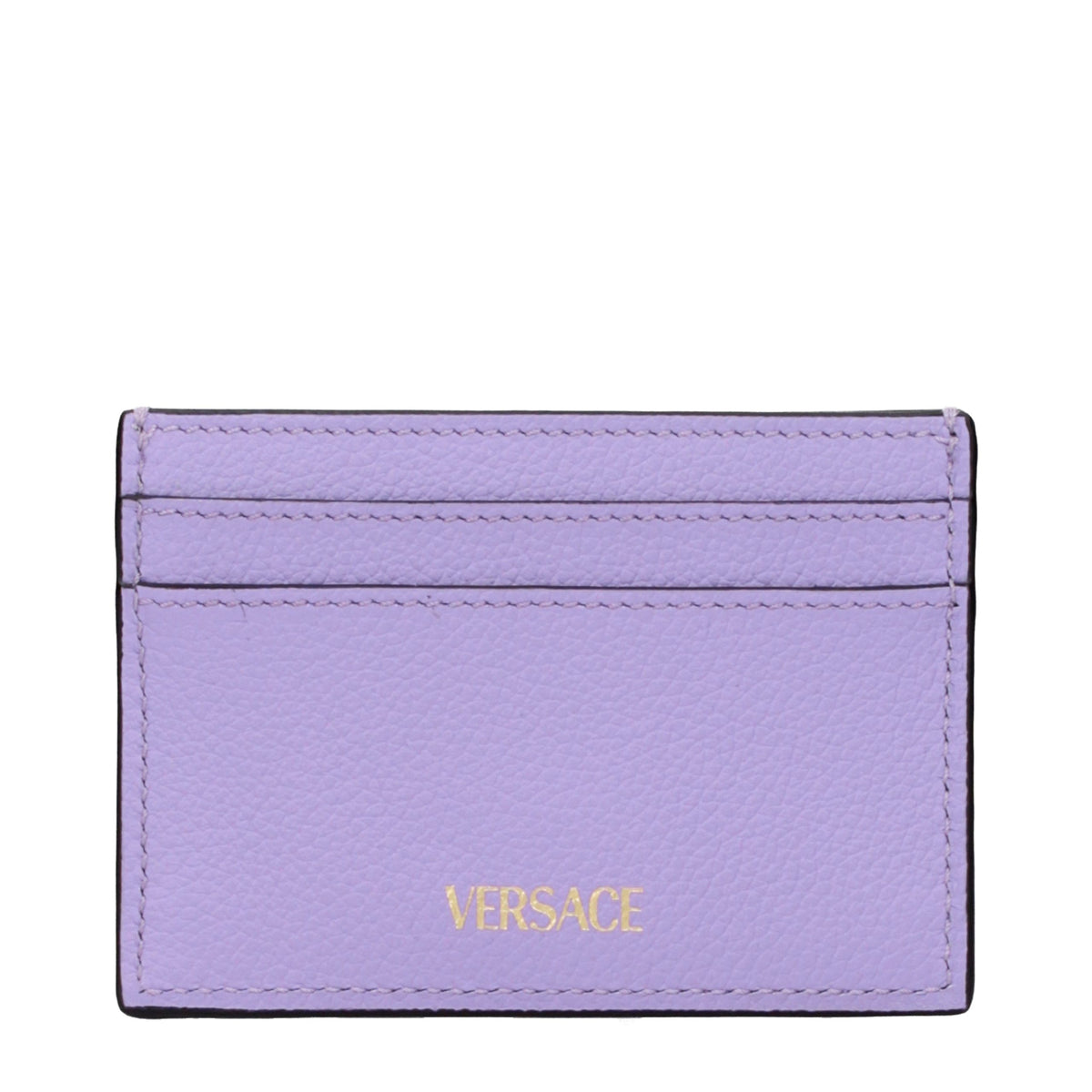 Versace Kartenhalter aus Leder in Violett