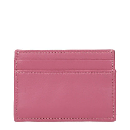 Versace Kartenhalter aus Leder in Rosa