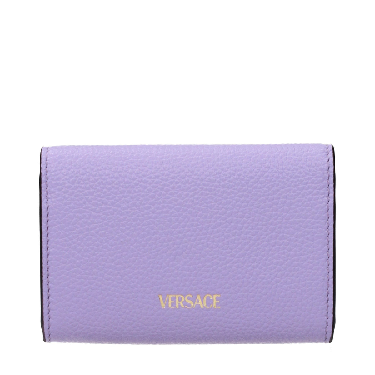 Versace Geldbörse aus Leder in Violett
