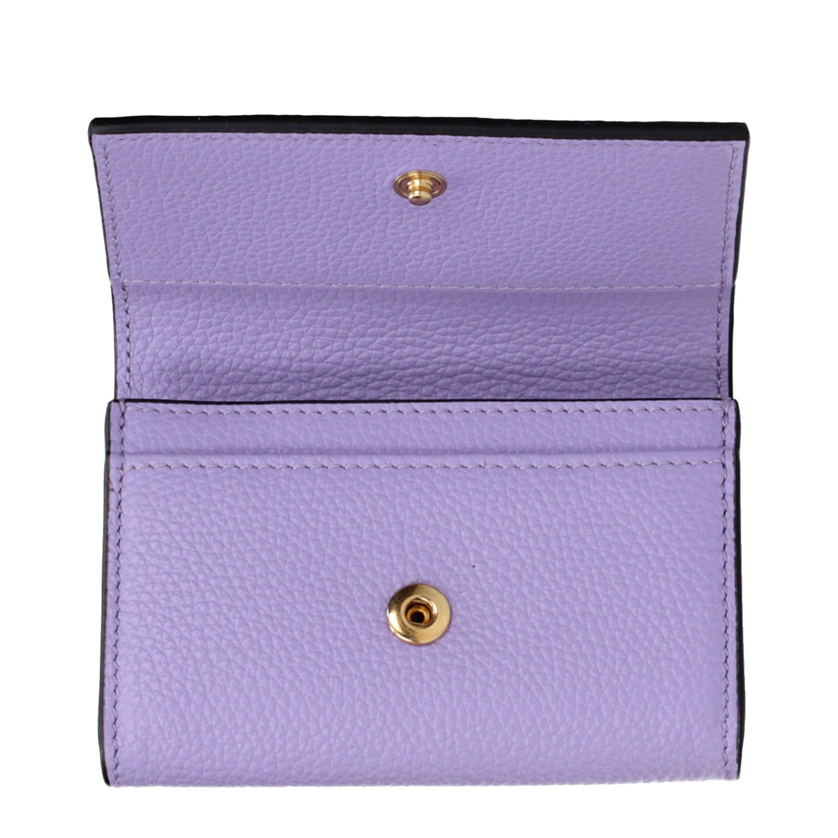 Versace Geldbörse aus Leder in Violett