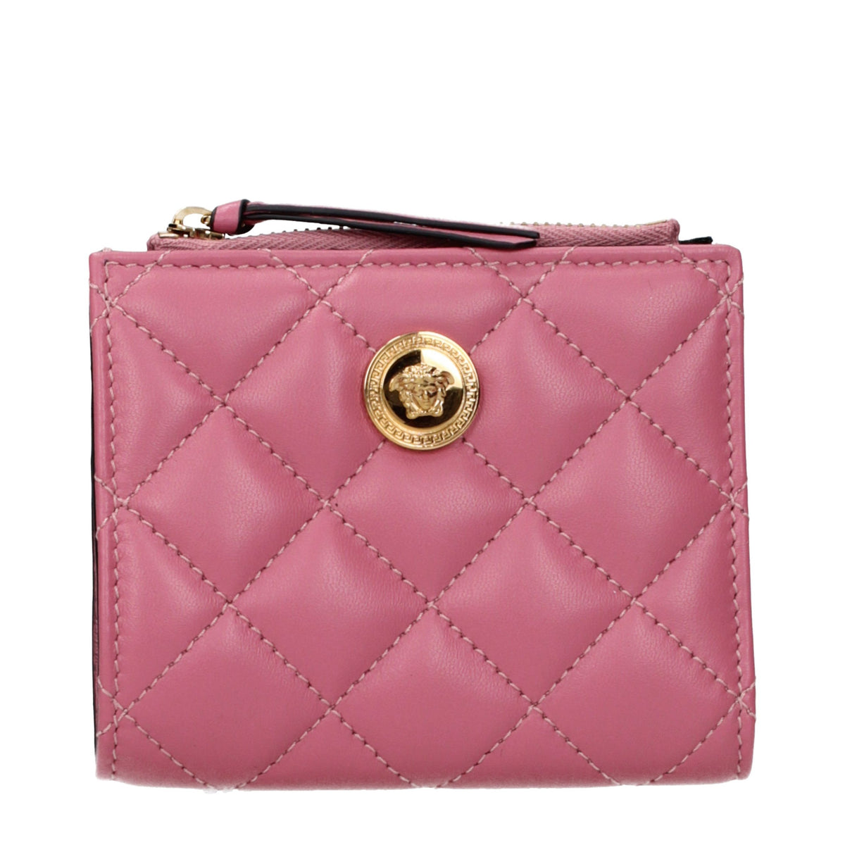 Versace Geldbörse aus Leder in Rosa