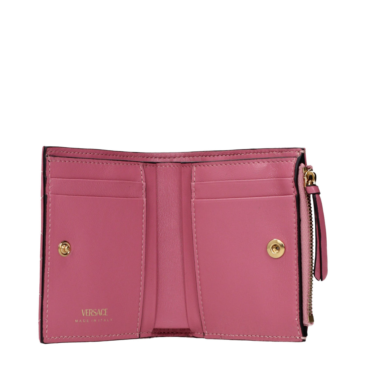 Versace Geldbörse aus Leder in Rosa