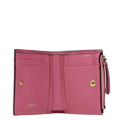 Versace Geldbörse aus Leder in Rosa