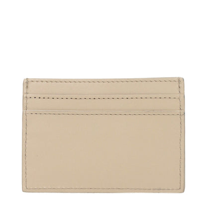 Versace Kartenhalter aus Leder in Beige