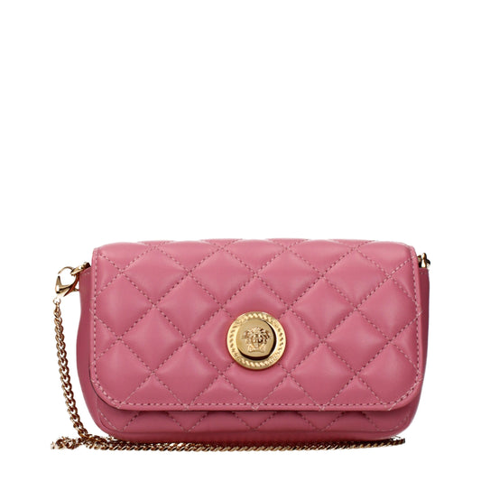 Versace Umhängetasche aus Leder in Rosa