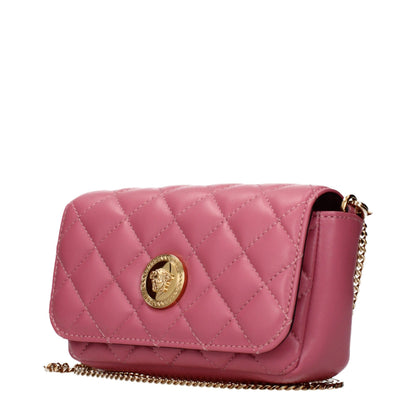 Versace Umhängetasche aus Leder in Rosa