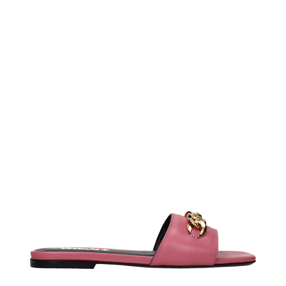 Versace Sandalen aus Leder in Rosa