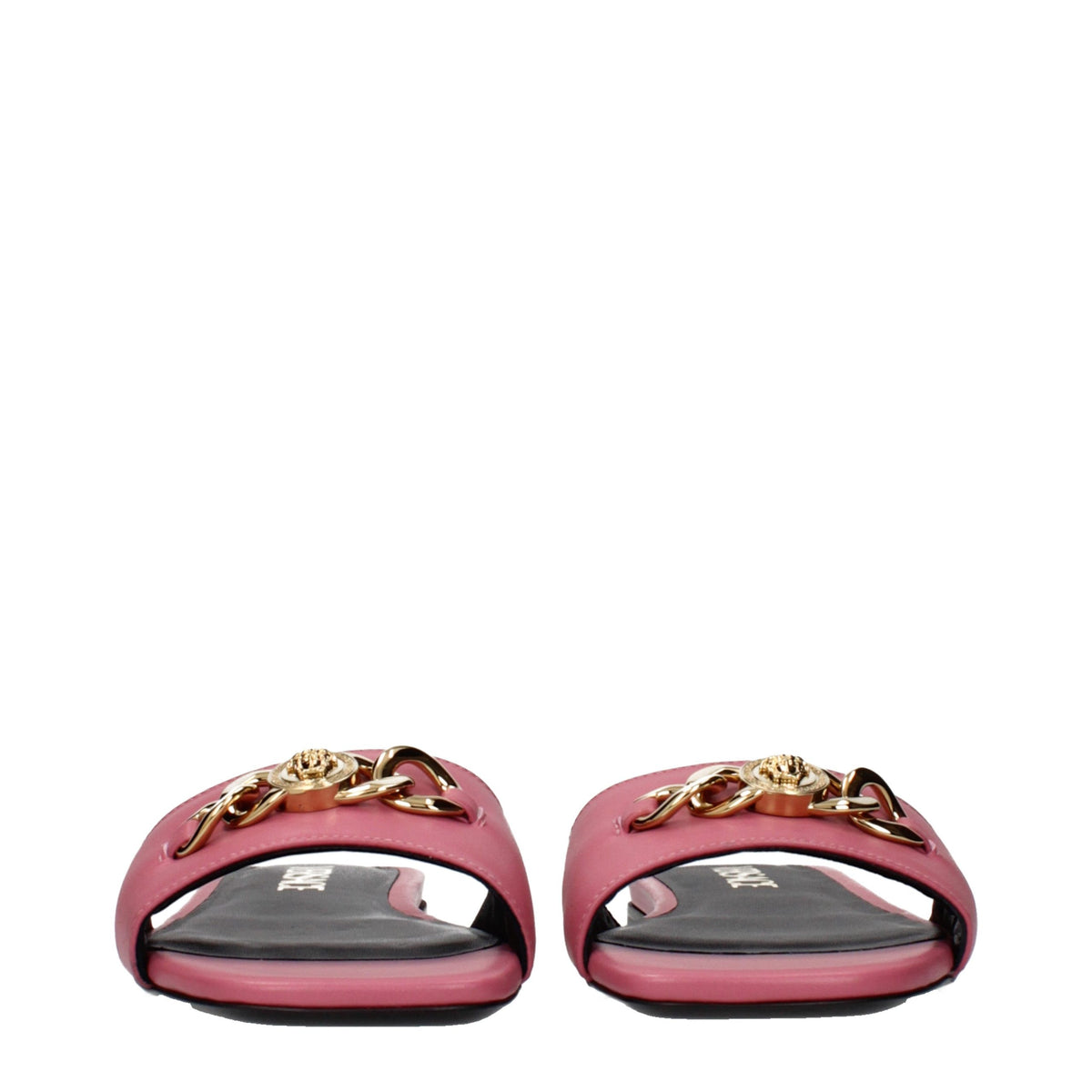 Versace Sandalen aus Leder in Rosa