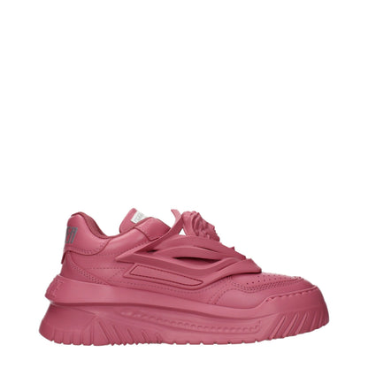 Versace Sneaker aus Leder in Rosa
