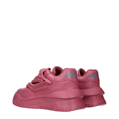 Versace Sneaker aus Leder in Rosa