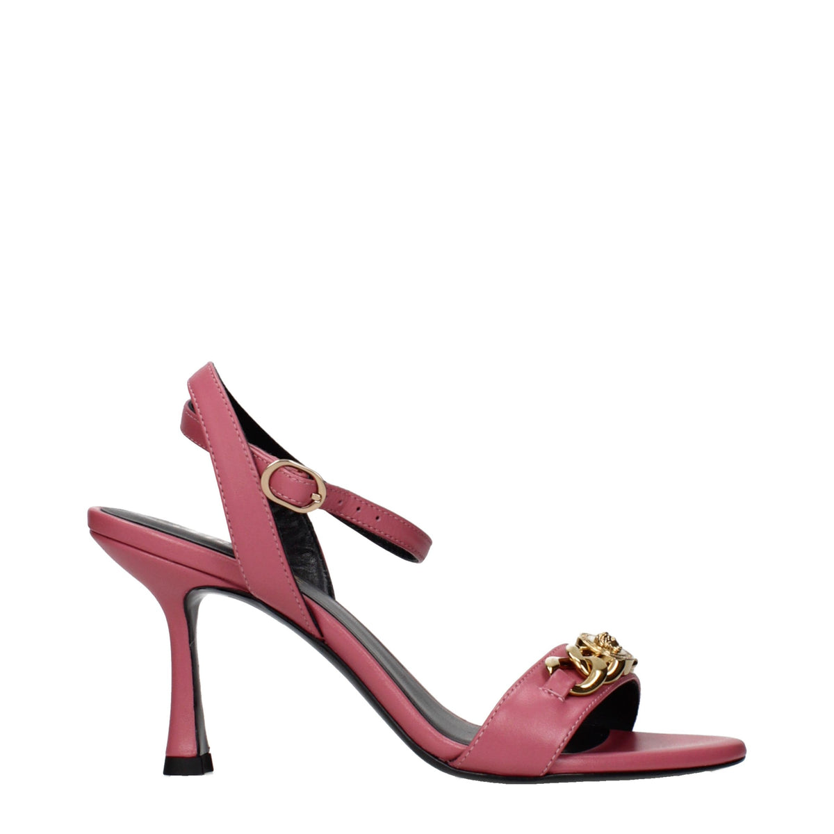 Versace Pumps aus Leder in Rosa