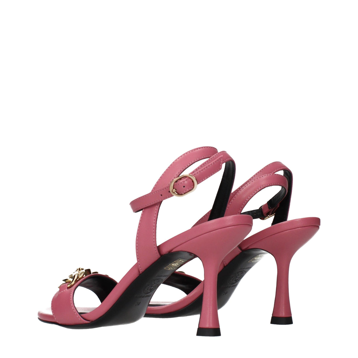 Versace Pumps aus Leder in Rosa