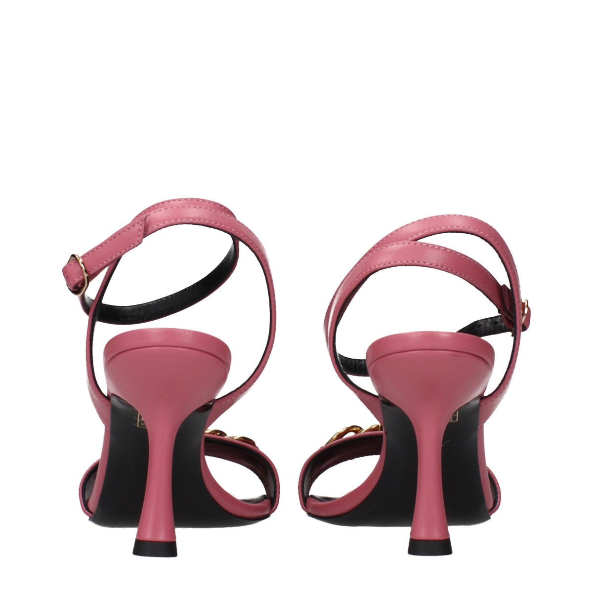 Versace Pumps aus Leder in Rosa