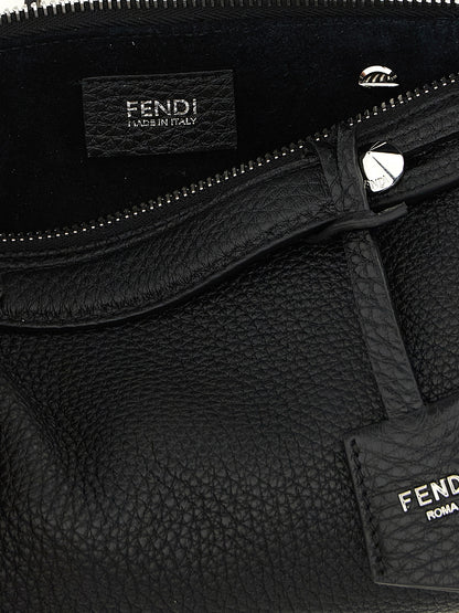 Fendi Schwarze Kalbsleder-Handtasche