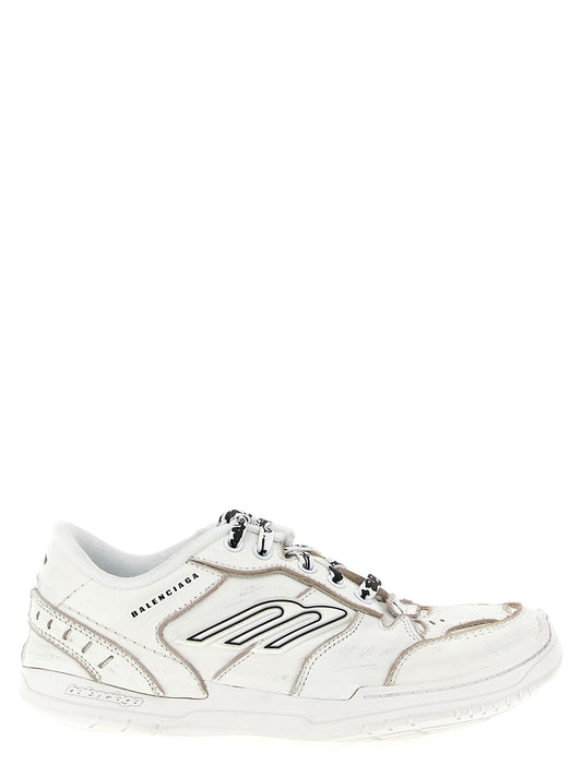 Balenciaga Weiße Kalbsleder-Sneaker im Athletic-Look