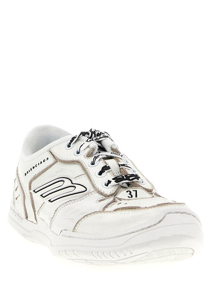 Balenciaga Weiße Kalbsleder-Sneaker im Athletic-Look