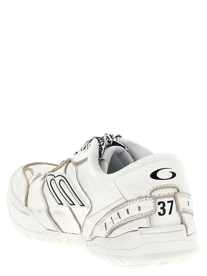 Balenciaga Weiße Kalbsleder-Sneaker im Athletic-Look
