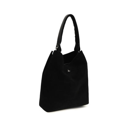 Vivienne Westwood Schwarze Schultertasche aus Wildleder