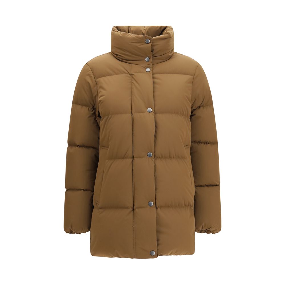Woolrich Braune Daunenjacke aus Shell