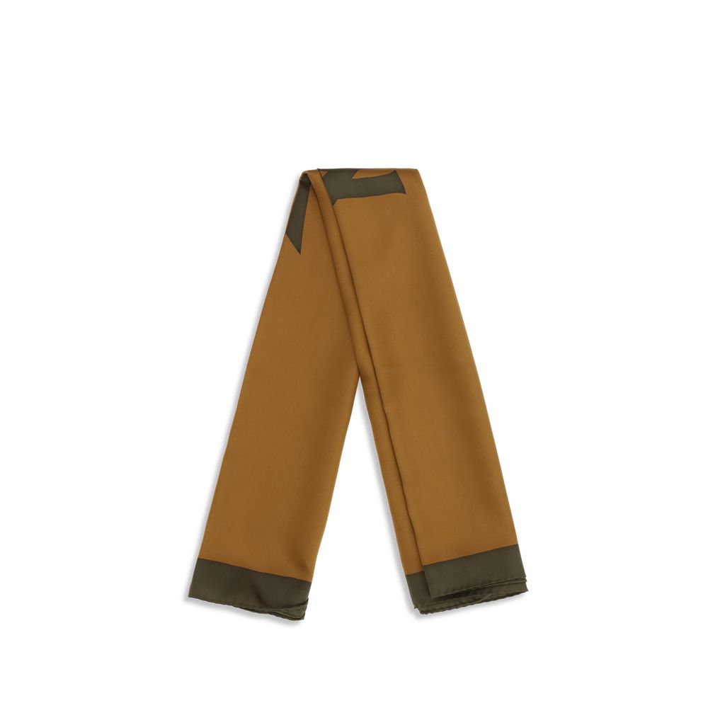 Saint Laurent Brauner Seidenschal – Ansicht 2 | Arca Lucia