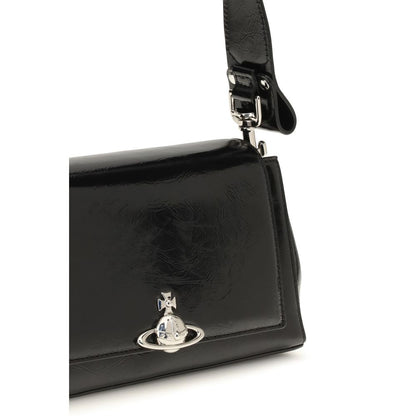 Vivienne Westwood Schwarze Kalbsleder Bos Taurus Handtasche