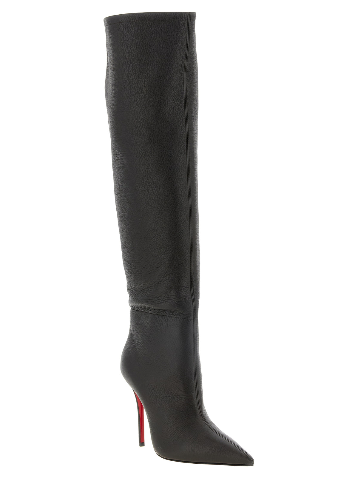 Christian Louboutin Braun Ziegenleder Over The Knee