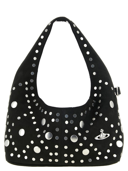 Vivienne Westwood Schwarze Schultertasche aus Rindsleder