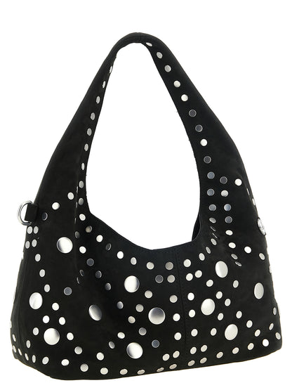 Vivienne Westwood Schwarze Schultertasche aus Rindsleder