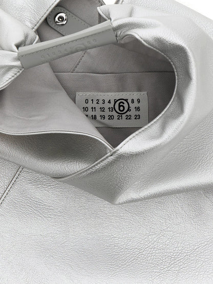 MM6 Maison Margiela Silberne Handtasche aus Polyethylen