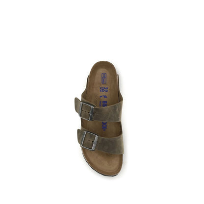 BIRKENSTOCK 1774 Zweifarbige Sandalen aus Nubukleder