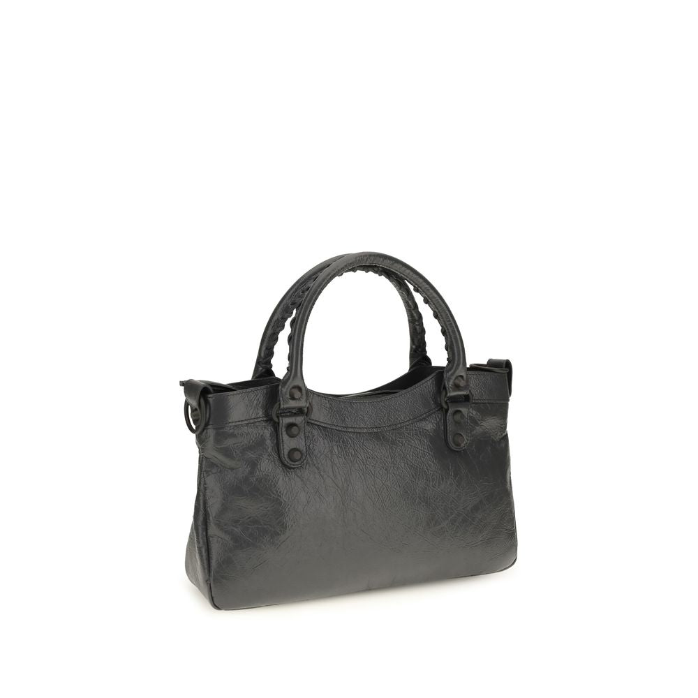 Balenciaga Schultertasche aus Lammleder (Ovis Aries) in Grau – Ansicht 3 | Arca Lucia