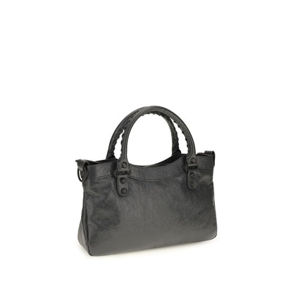 Balenciaga Schultertasche aus Lammleder (Ovis Aries) in Grau – Ansicht 3 | Arca Lucia