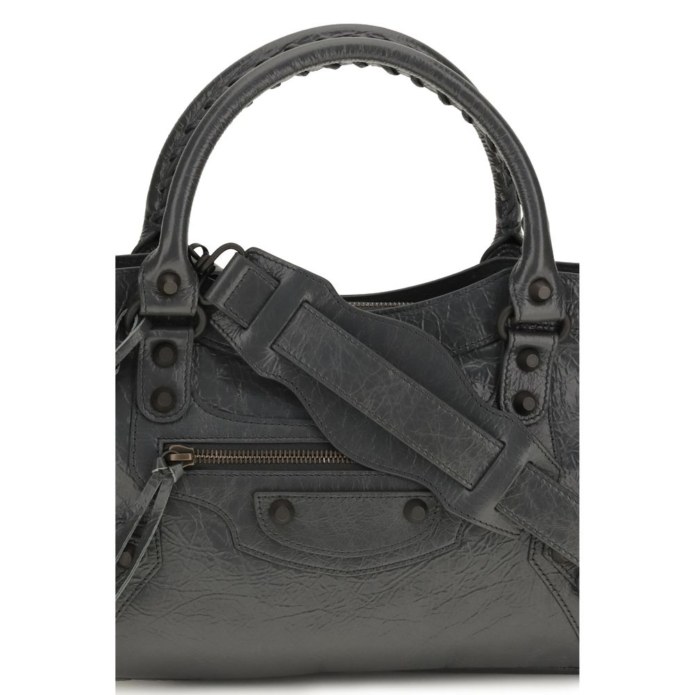 Balenciaga Schultertasche aus Lammleder (Ovis Aries) in Grau – Ansicht 4 | Arca Lucia