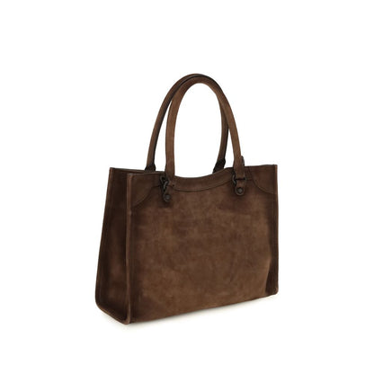 Balenciaga Braune Kalbsleder Bos Taurus Schultertasche