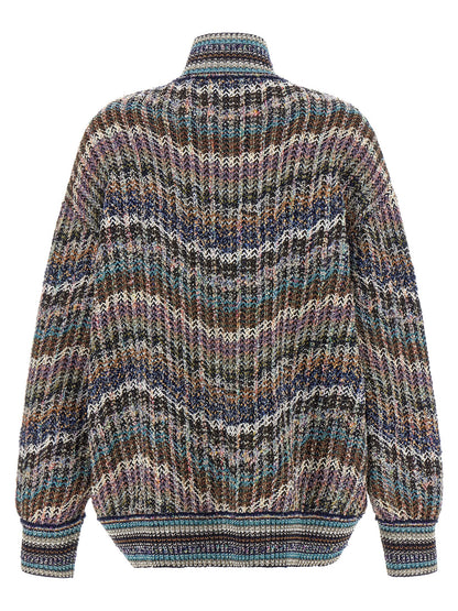 Missoni Mehrfarbige Strickjacke aus Polyamid