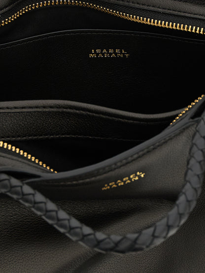 Isabel Marant Schwarze Lammleder-Schultertasche