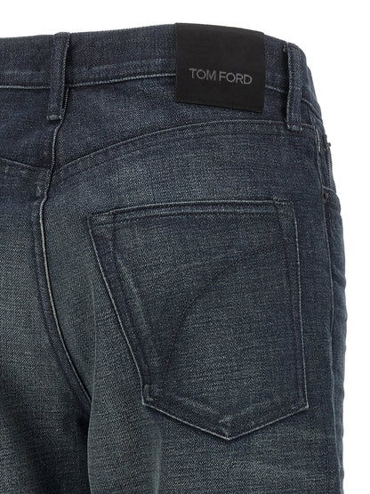 Tom Ford Blaue Baumwolljeans Denim