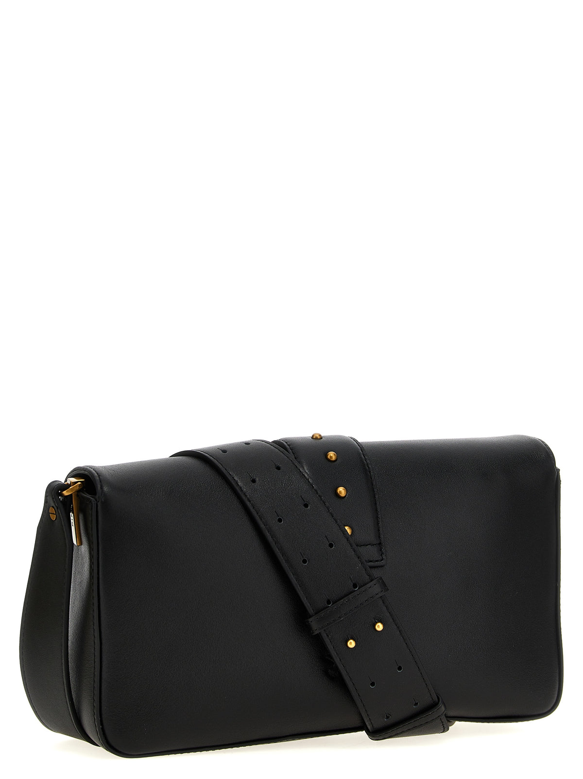 PINKO Schwarze Kalbsleder-Schultertasche – Produktansicht 2 | Arca Lucia