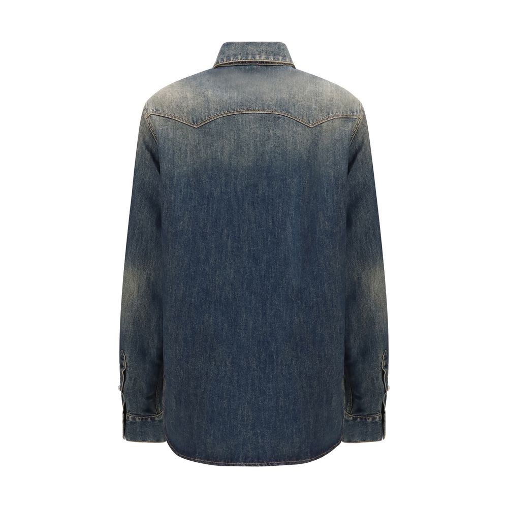 Fendi Blaues Denim-Hemd