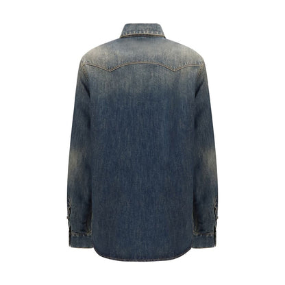 Fendi Blaues Denim-Hemd