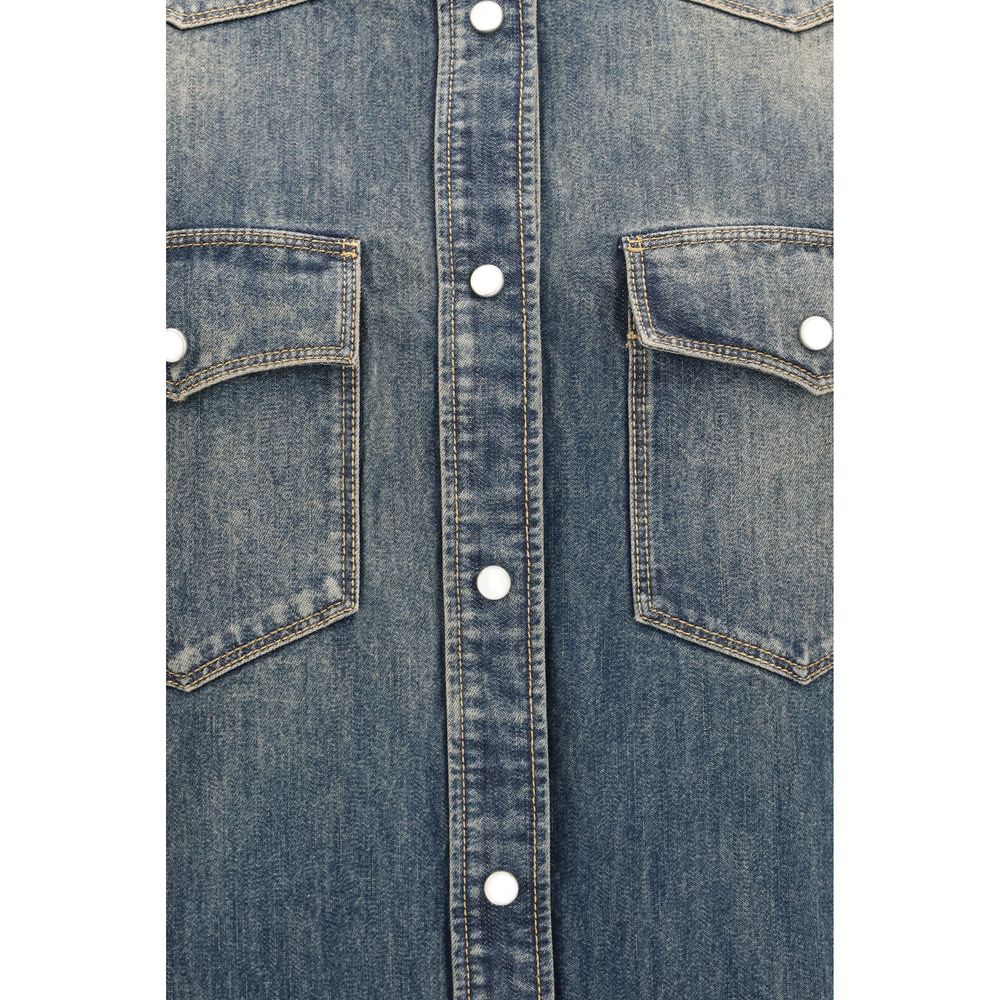 Fendi Blaues Denim-Hemd