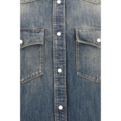 Fendi Blaues Denim-Hemd