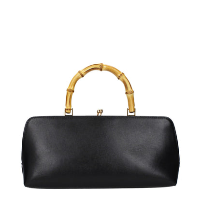 Jil Sander Schwarze Lederhandtasche