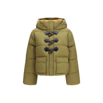 Ganni Zweifarbige Nylon-Steppjacke