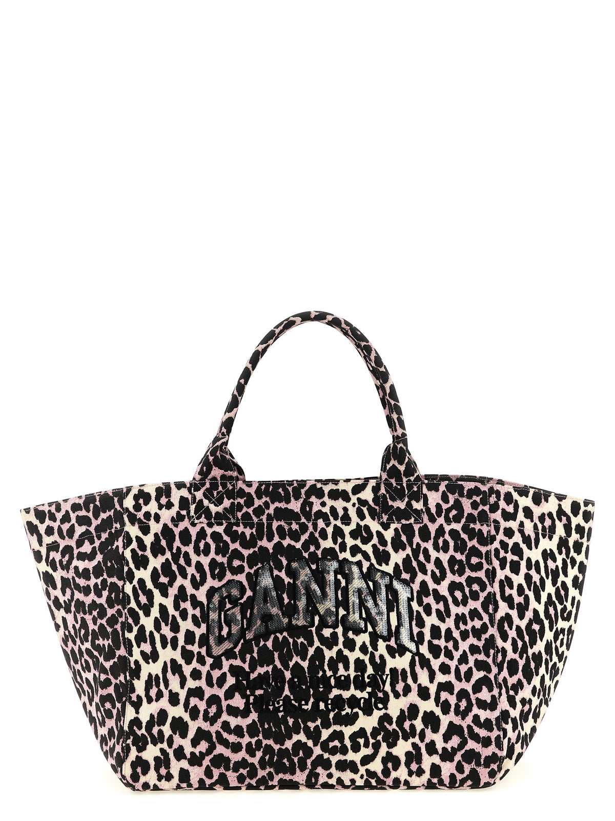 Ganni Mehrfarbige Tote Bag aus recycelter Baumwolle – Ansicht 1 | Arca Lucia
