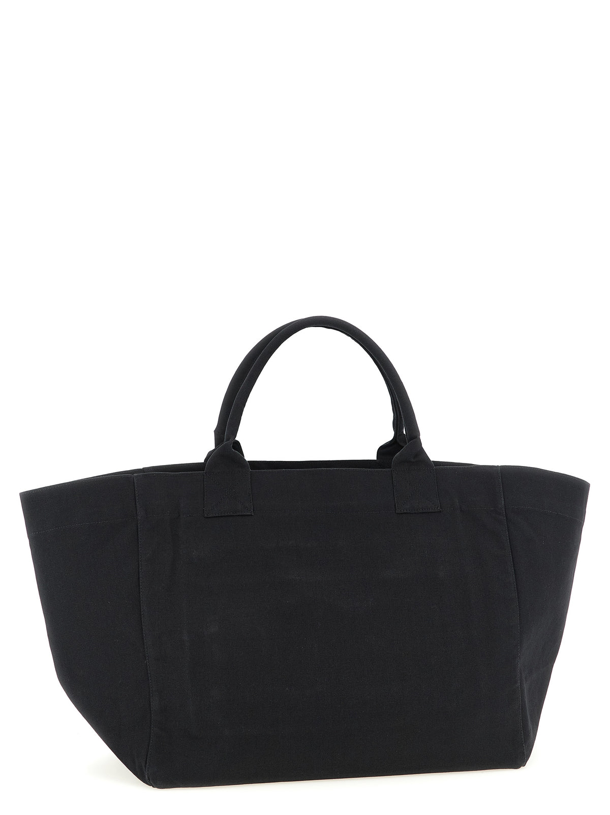 Ganni Cherry XXL Tote aus recycelter Baumwolle in Schwarz – Ansicht 2 | Arca Lucia